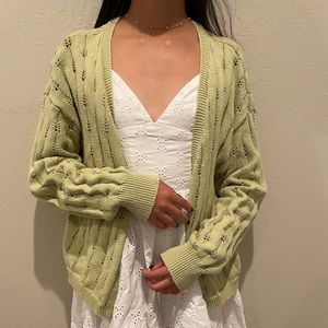 Pastel Green Cardigan